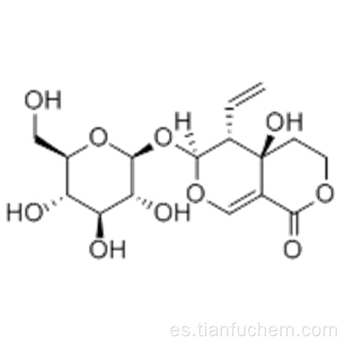 1H, 3H-pirano [3,4-c] piran-1-ona, 5-etenil-6- (bD-glucopiranosiloxi) -4,4a, 5,6-tetrahidro-4a-hidroxi -, (57193867,4aR, 5R, 6S) - CAS 17388-39-5